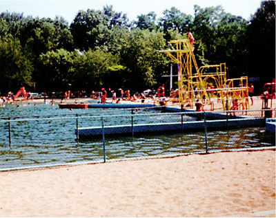 Old Mill Bathing Beach, Paramus NJ in the 1990s