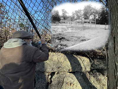 Remains of the Old Mill Bathing Beach, Paramus, NJ